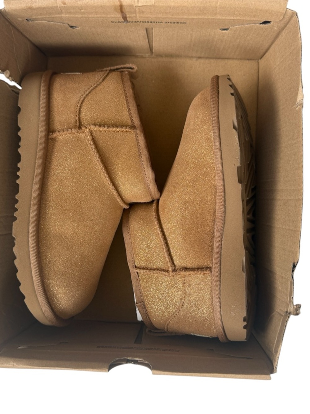 Kids Sparkle Chestnut Suede UGG Boots